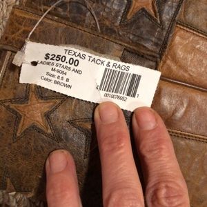 Texas tack boots new with tags 8.5